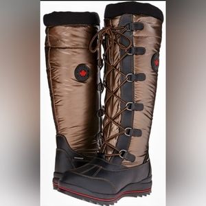 Cougar Canuck Metallic Waterproof Winter Boots Size 10